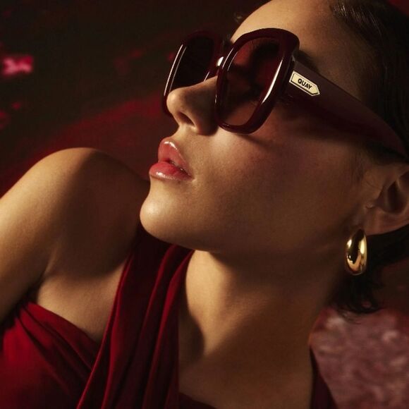 Quay Australia Full Glam Sunglasses- Pinot/Pinot Taupe main image 8